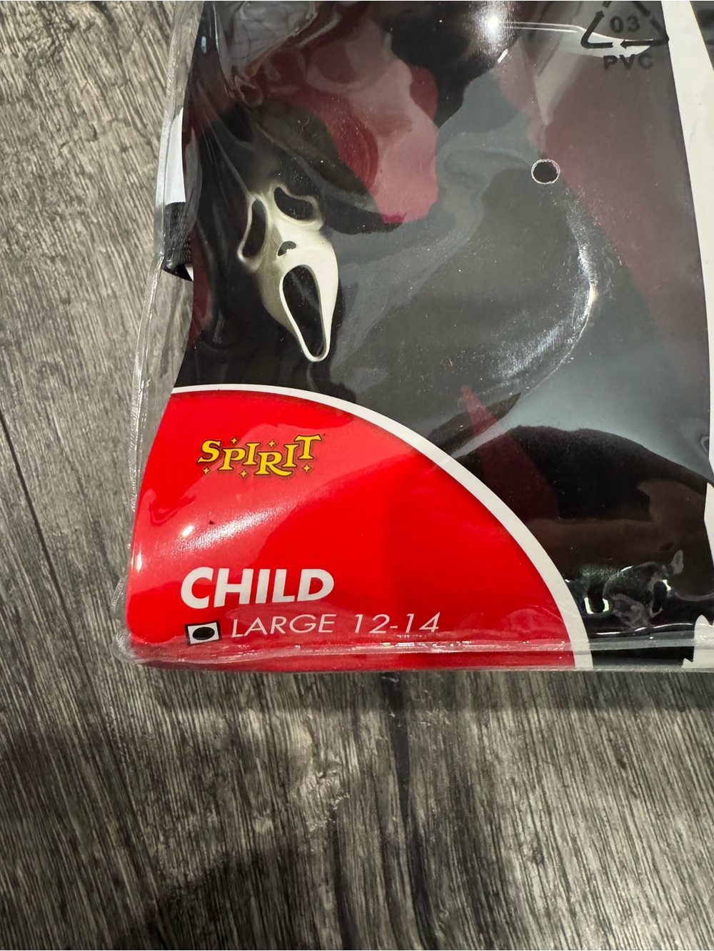 Ghost Face Kids Costume - Black & Red Accents - Picture 4 of 4